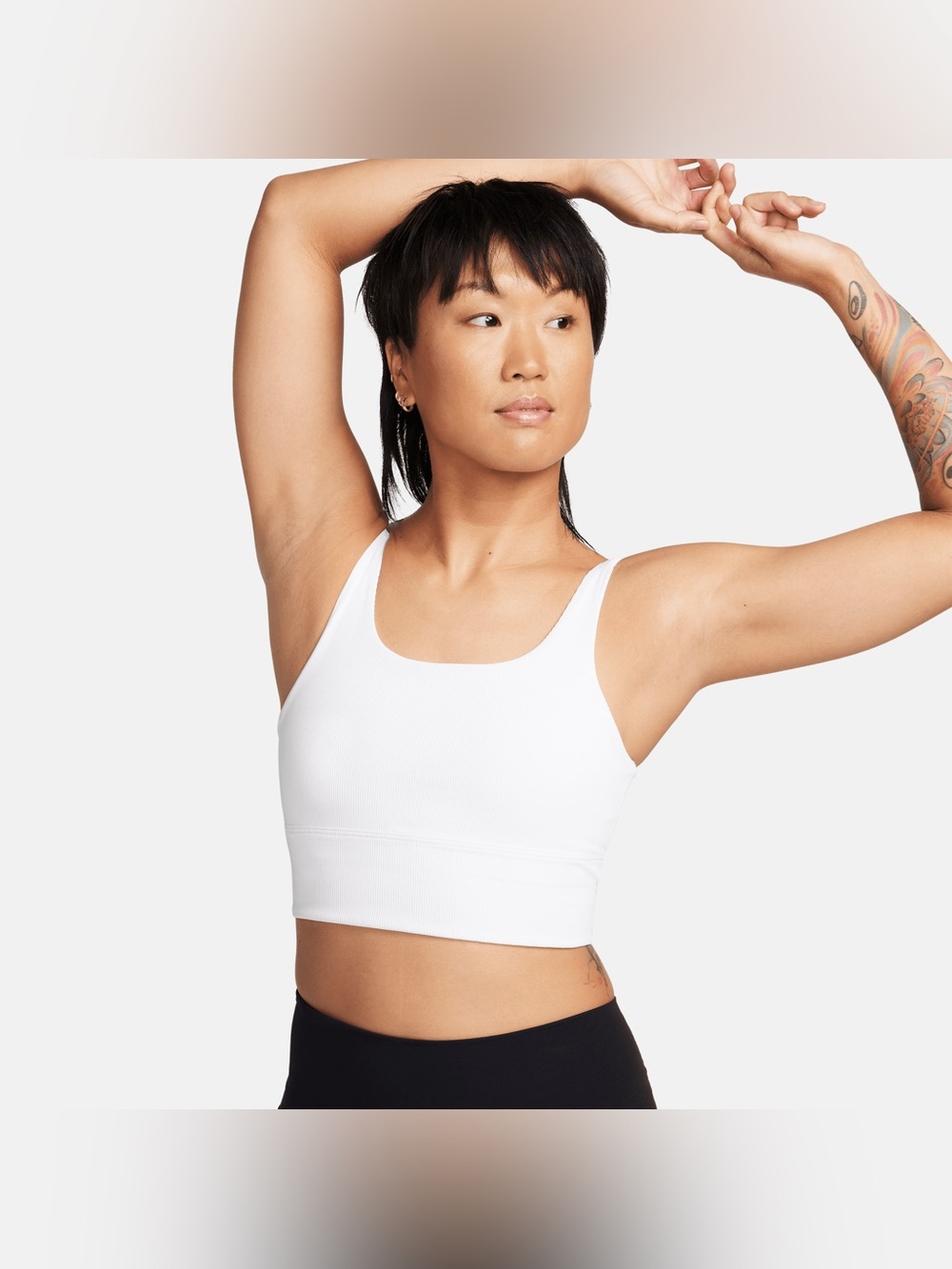Nike Zenvy Rib Light-Support Non-Padded Longline Sports Bra